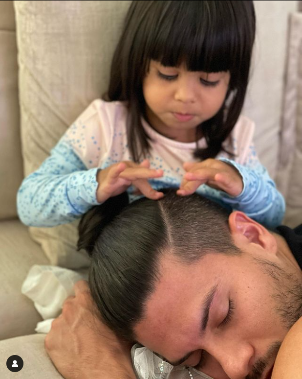 Arthur Aguiar com a sua filha Sophia de 2 anos. Foto/Reprodução: Instagram